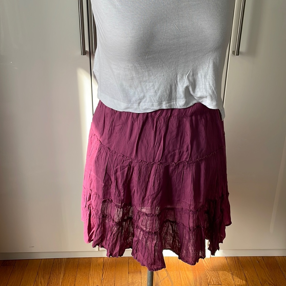 Ann Taylor Loft Summer Skirt in Pink/Purple Size-Large NWOT